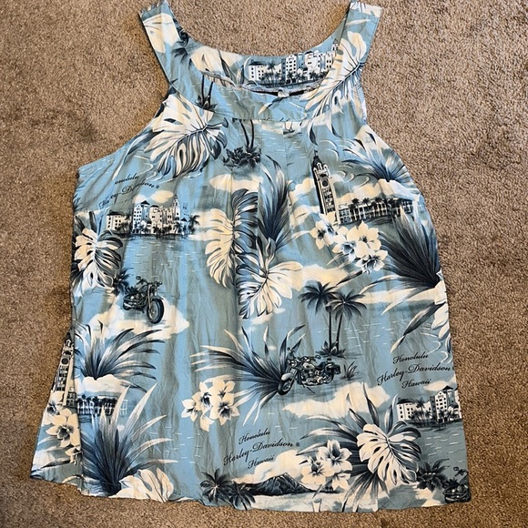 New without tags Ladies Harley Davidson by Tori Richards Flowy Tank Top - Picture 1 of 5